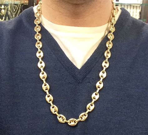 gucci chain logo|gucci puff link chain.